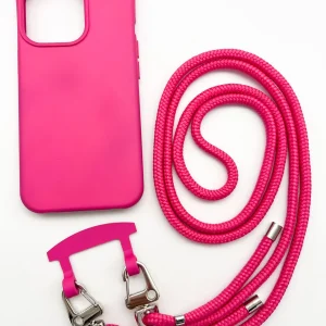 Handykette + Hülle HOT PINK basic